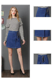 ALL TIED UP DENIM MINI - B ANN'S BOUTIQUE