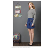 ALL TIED UP DENIM MINI - B ANN'S BOUTIQUE