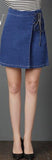 ALL TIED UP DENIM MINI - B ANN'S BOUTIQUE