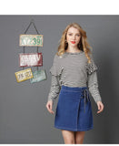 ALL TIED UP DENIM MINI - B ANN'S BOUTIQUE