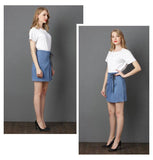 ALL TIED UP DENIM MINI - B ANN'S BOUTIQUE