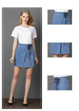 ALL TIED UP DENIM MINI - B ANN'S BOUTIQUE