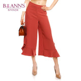 ALLIE’S ANKLE RUFFLE PANTS - B ANN'S BOUTIQUE