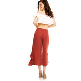 ALLIE’S ANKLE RUFFLE PANTS - B ANN'S BOUTIQUE