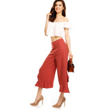 ALLIE’S ANKLE RUFFLE PANTS - B ANN'S BOUTIQUE