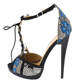 AMANDA BLUE PEEP TOE - B ANN'S BOUTIQUE