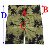 B-ACTIVE SEAMLESS TIE DYE SPORT SHORTS - B ANN'S BOUTIQUE, LLC