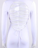 BACK LACE-UP MINI-DRESS - B ANN'S BOUTIQUE