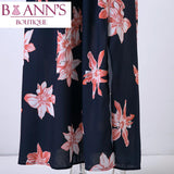 BACKLESS FLORAL MAXI DRESS - B ANN'S BOUTIQUE