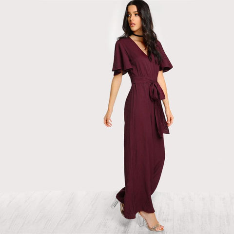 BAILEY’S BILLOWY JUMPSUIT - B ANN'S BOUTIQUE