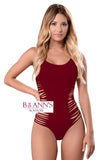 BANDAGE LACE-UP SIDES ONE PIECE - B ANN'S BOUTIQUE