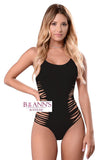 BANDAGE LACE-UP SIDES ONE PIECE - B ANN'S BOUTIQUE