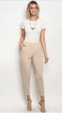 BEIGE BABE JOGGER - B ANN'S BOUTIQUE