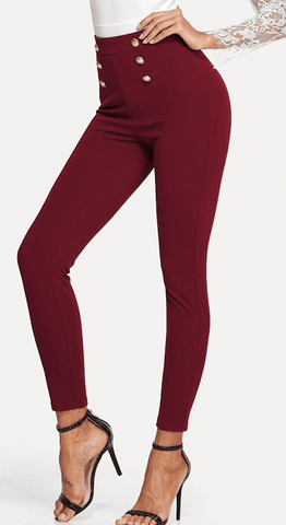 BELLA BUTTON PANTS - B ANN'S BOUTIQUE