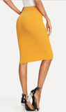 BELLA BUTTON PENCIL SKIRT - B ANN'S BOUTIQUE
