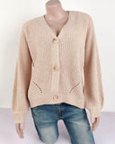 BELLA BUTTON-UP SWEATER - B ANN'S BOUTIQUE, LLC