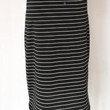 BLACK & WHITE SASSY STRIPE DRESS - B ANN'S BOUTIQUE