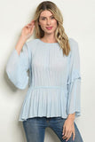 BLUE BETTY BLOUSE - B ANN'S BOUTIQUE