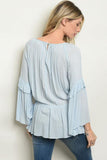 BLUE BETTY BLOUSE - B ANN'S BOUTIQUE