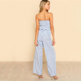 BLUE SKIES STRIPED RIGHT PANTS SET - B ANN'S BOUTIQUE