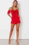 BOW-READY ROMPER - B ANN'S BOUTIQUE