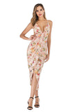 BRINGING SEXY (OPEN) BACK FITTED FLORAL DRESS - B ANN'S BOUTIQUE, LLC