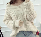 CABLE KNIT PULLOVER SWEATER - B ANN'S BOUTIQUE