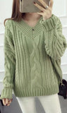 CABLE KNIT PULLOVER SWEATER - B ANN'S BOUTIQUE