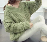 CABLE KNIT PULLOVER SWEATER - B ANN'S BOUTIQUE