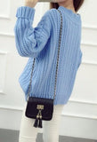 CABLE KNIT PULLOVER SWEATER - B ANN'S BOUTIQUE