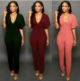 CAPED BACKLESS JUMPSUIT - B ANN'S BOUTIQUE