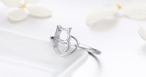 CAT HAS MY HEART RING - B ANN'S BOUTIQUE