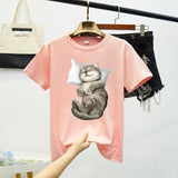 CAT NAP TEE - B ANN'S BOUTIQUE, LLC