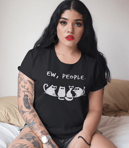 CATS ONLY PLEASE TEE - B ANN'S BOUTIQUE