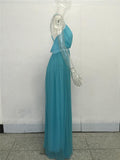 CHIFFON BACKLESS MAXI DRESS - B ANN'S BOUTIQUE