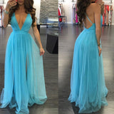 CHIFFON BACKLESS MAXI DRESS - B ANN'S BOUTIQUE