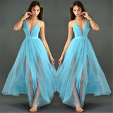 CHIFFON BACKLESS MAXI DRESS - B ANN'S BOUTIQUE