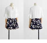 CHIFFON FLORAL SHORTS SET - B ANN'S BOUTIQUE