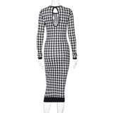 CLASSIC HOUNDSTOOTH PULLOVER DRESS - TIMELESS ELEGANCE IN EVERY THREAD - B ANN'S BOUTIQUE, LLC