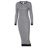 CLASSIC HOUNDSTOOTH PULLOVER DRESS - TIMELESS ELEGANCE IN EVERY THREAD - B ANN'S BOUTIQUE, LLC