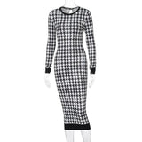 CLASSIC HOUNDSTOOTH PULLOVER DRESS - TIMELESS ELEGANCE IN EVERY THREAD - B ANN'S BOUTIQUE, LLC