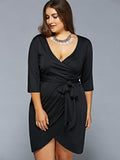 CLASSIC WRAP DRESS - B ANN'S BOUTIQUE