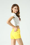 COLOR PARTY DENIM SHORTS - B ANN'S BOUTIQUE