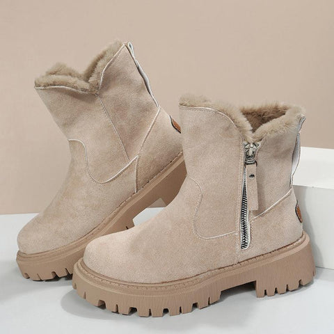 COZY ELEGANCE FAUX SUEDE SNOW BOOTS - B ANN'S BOUTIQUE, LLC