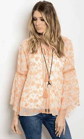 CREAMSICLE TOP - B ANN'S BOUTIQUE