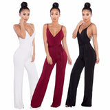 CRISSCROSS BACKLESS WRAP JUMPSUIT - B ANN'S BOUTIQUE