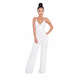 CRISSCROSS BACKLESS WRAP JUMPSUIT - B ANN'S BOUTIQUE