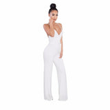 CRISSCROSS BACKLESS WRAP JUMPSUIT - B ANN'S BOUTIQUE