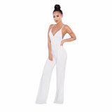 CRISSCROSS BACKLESS WRAP JUMPSUIT - B ANN'S BOUTIQUE