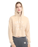 CROPPED CRAZY CAT LADY HOODIE - B ANN'S BOUTIQUE